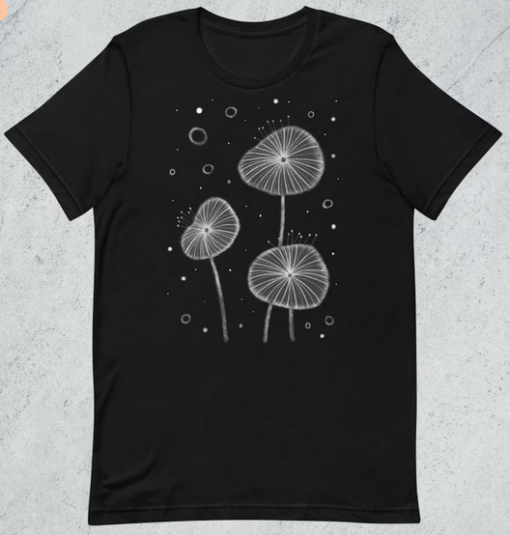 Abstract Flowers Folk T-shirt AL