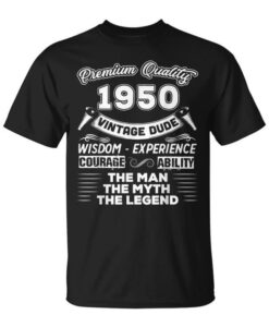The Man Myth Legend Vintage 1950 72Nd T Shirt